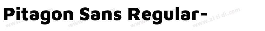 Pitagon Sans Regular字体转换